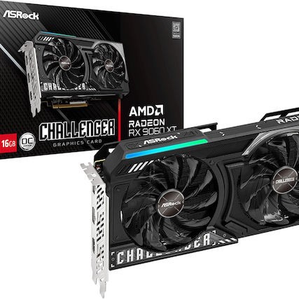 ASRock Radeon RX 9060 XT 16GB GDDR6 Challenger OC Κάρτα Γραφικών