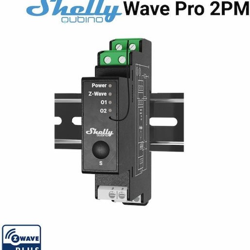 Elvhx Qubino Wave Pro 2PM Ενδιάμεσος Διακόπτης