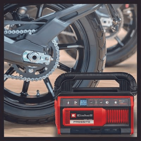 Einhell Τρόμπα Αυτοκινήτου Pressito με Καλώδιο Αναπτήρα 12V (Χωρίς Μπαταρία)