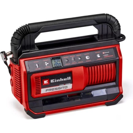 Einhell Τρόμπα Αυτοκινήτου Pressito με Καλώδιο Αναπτήρα 12V (Χωρίς Μπαταρία)