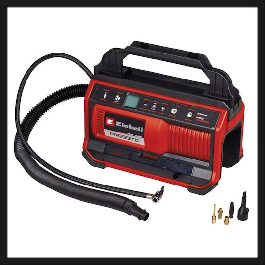 Einhell Τρόμπα Αυτοκινήτου Pressito με Καλώδιο Αναπτήρα 12V (Χωρίς Μπαταρία)