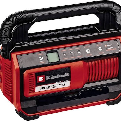 Einhell Τρόμπα Αυτοκινήτου Pressito με Καλώδιο Αναπτήρα 18V (Χωρίς Μπαταρία)
