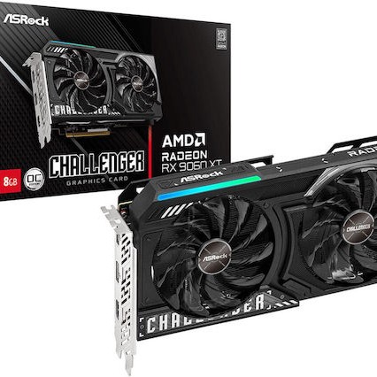 ASRock Radeon RX 9060 XT 8GB GDDR6 Challenger OC Κάρτα Γραφικών