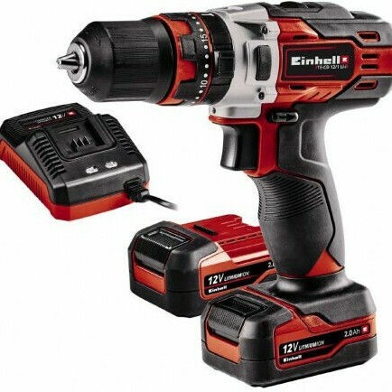 Einhell TE-CD 12/1 Li-i Κρουστικό Δραπανοκατσάβιδο Μπαταρίας 12V 2x2Ah