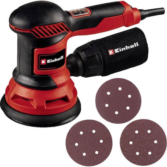 Einhell Έκκεντρο Τριβείο 125mm Ρεύματος 425W με Ρύθμιση Ταχύτητας και με Σύστημα Αναρρόφησης