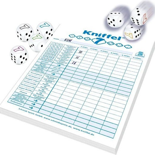 Επιτραπέζιο Παιχνίδι Kniffel για 2-4 Παίκτες 8+ Ετών (GER) Schmidt Spiele