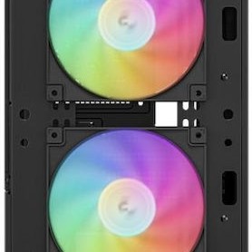 Deepcool CH360 Micro Tower Κουτί Υπολογιστή με Πλαϊνό Παράθυρο και RGB Φωτισμό Μαύρο