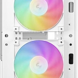 Deepcool CH360 Micro Tower Κουτί Υπολογιστή με Πλαϊνό Παράθυρο και RGB Φωτισμό Λευκό