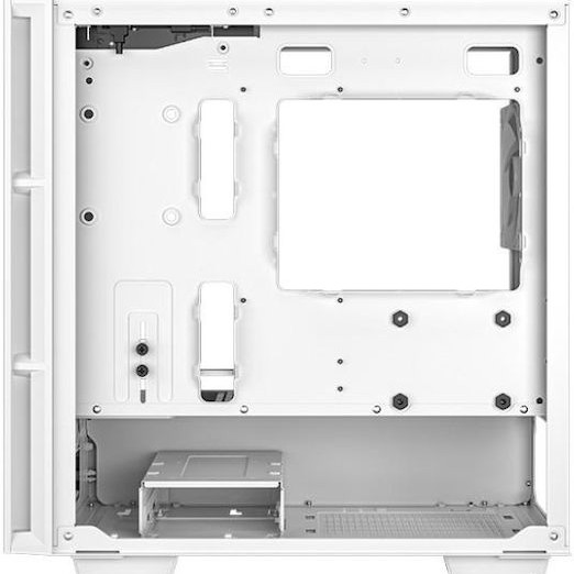 Deepcool CH360 Micro Tower Κουτί Υπολογιστή με Πλαϊνό Παράθυρο και RGB Φωτισμό Λευκό