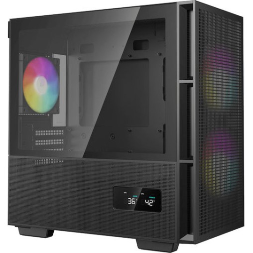 Deepcool CH360 Digital Gaming Micro Tower Κουτί Υπολογιστή με Πλαϊνό Παράθυρο Μαύρο