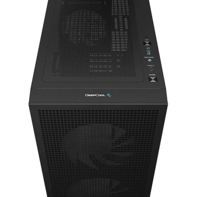Deepcool CH360 Digital Gaming Micro Tower Κουτί Υπολογιστή με Πλαϊνό Παράθυρο Μαύρο