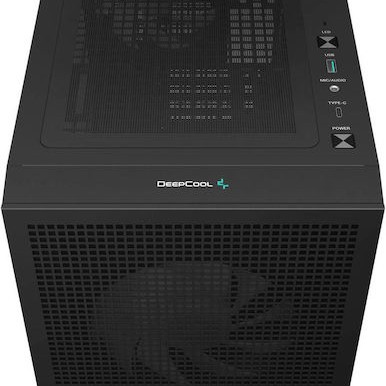 Deepcool CH360 Digital Gaming Micro Tower Κουτί Υπολογιστή με Πλαϊνό Παράθυρο Μαύρο