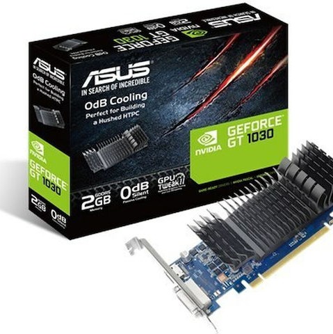Asus GeForce GT 1030 2GB GDDR5 LP Silent with Brackets Κάρτα Γραφικών