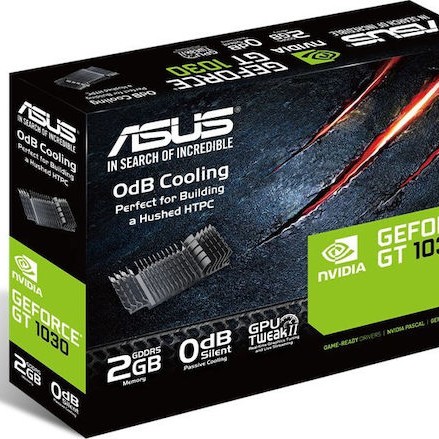 Asus GeForce GT 1030 2GB GDDR5 LP Silent with Brackets Κάρτα Γραφικών