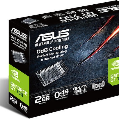 Asus GeForce GT 730 2GB GDDR5 Silent with Brackets Κάρτα Γραφικών