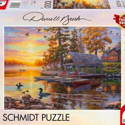 Παζλ Schmidt Bush Boathouse Canoes 1000τεμ