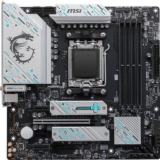 MSI B650M Gaming Plus WIFI Motherboard Micro ATX με AMD AM5 Socket 7E24-001R