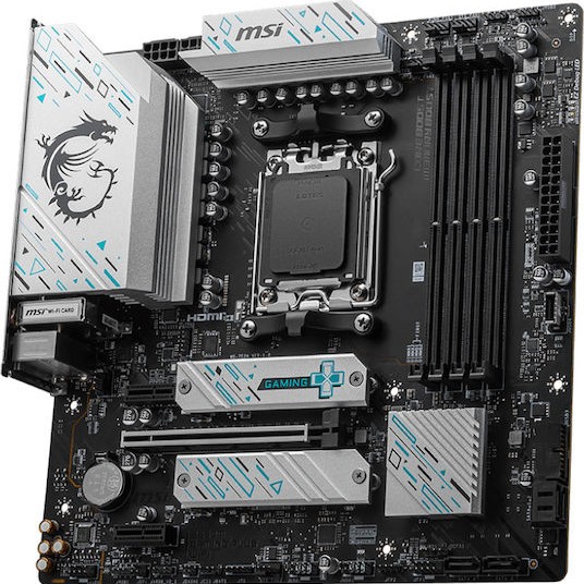 MSI B650M Gaming Plus WIFI Motherboard Micro ATX με AMD AM5 Socket 7E24-001R