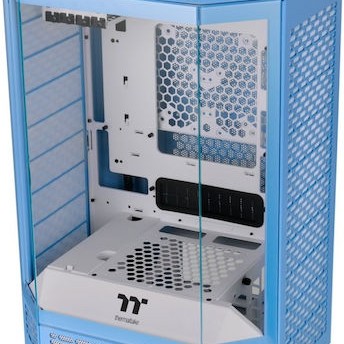 Thermaltake The Tower 300 Micro Tower Κουτί Υπολογιστή με Πλαϊνό Παράθυρο και RGB Φωτισμό Hydrangea Blue
