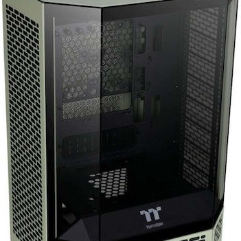 Thermaltake The Tower 300 Micro Tower Κουτί Υπολογιστή με Πλαϊνό Παράθυρο και RGB Φωτισμό Matcha Green