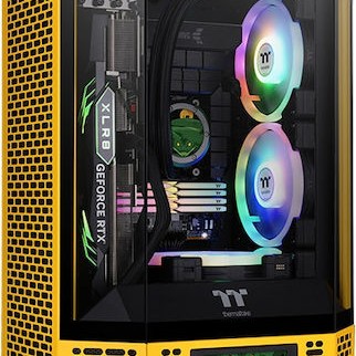Thermaltake The Tower 300 Bumblebee Gaming Micro Tower Κουτί Υπολογιστή με Πλαϊνό Παράθυρο Κίτρινο