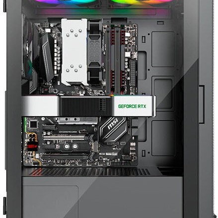 Xilence Xilent Blade II ARGB XG161 Gaming Midi Tower Κουτί Υπολογιστή με Πλαϊνό Παράθυρο Μαύρο