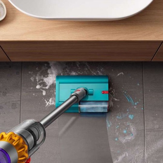 Dyson V15s Detect Submarine Επαναφορτιζόμενη Σκούπα 2 σε 1 Stick & Χειρός Yellow / Iron / Nickel