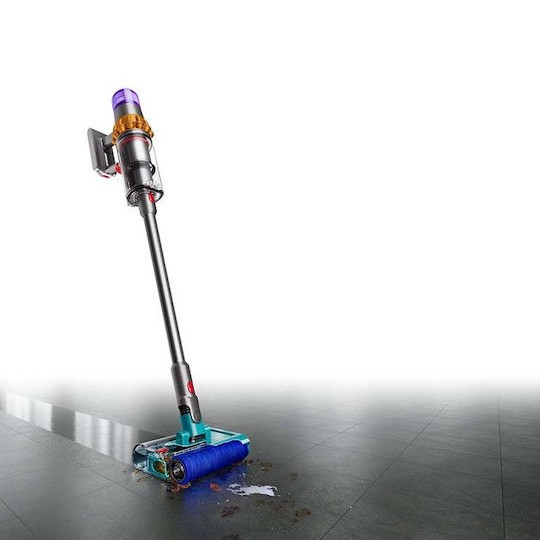 Dyson V15s Detect Submarine Επαναφορτιζόμενη Σκούπα 2 σε 1 Stick & Χειρός Yellow / Iron / Nickel
