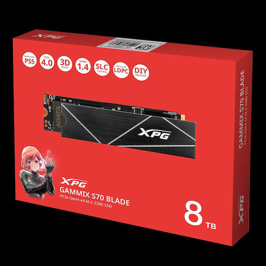 Adata XPG Gammix S70 Blade SSD 8TB M.2 NVMe PCI Express 4.0