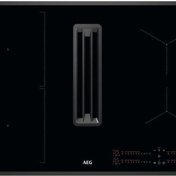AEG Επαγωγική Εστία Αυτόνομη με Απορροφητήρα & Λειτουργία Κλειδώματος 77x51εκ.