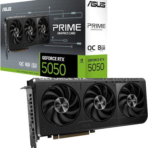 Asus GeForce RTX 5050 8GB GDDR6 Prime OC Κάρτα Γραφικών