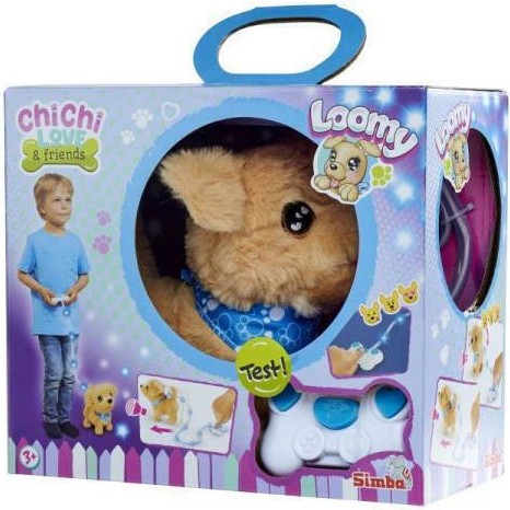 Chichi Love Loomy Golden Retriever Beige Rosa 20 Cm