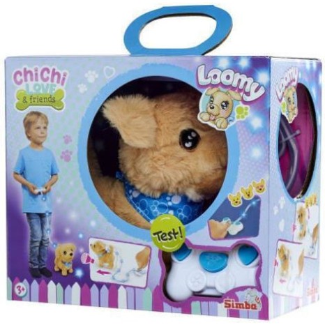 Chichi Love Loomy Golden Retriever Beige Rosa 20 Cm