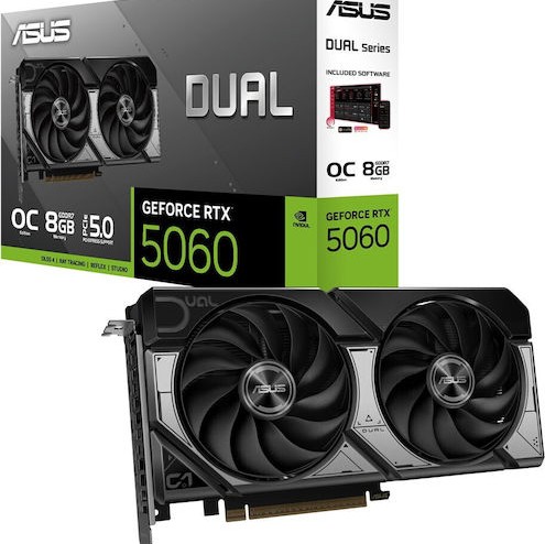 Asus GeForce RTX 5060 8GB GDDR7 Dual OC Κάρτα Γραφικών