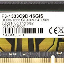 G.Skill Aegis DDR3 16GB RAM με 2x8GB Modules και Ταχύτητα 1333 για Desktop