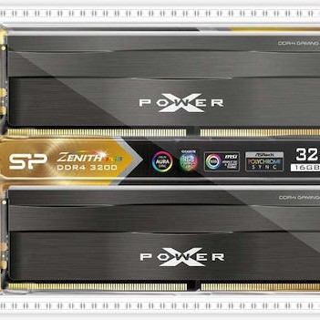 Silicon Power XPOWER Zenith RGB DDR4 32GB RAM με 2x16GB Modules και Ταχύτητα 3200 για Desktop