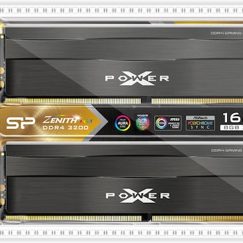 Silicon Power XPOWER Zenith RGB DDR4 16GB RAM με 2x8GB Modules και Ταχύτητα 3200 για Desktop