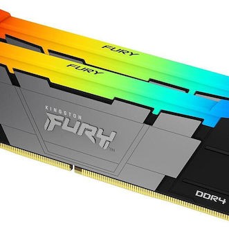Kingston Fury Renegade Rgb DDR4 16GB RAM με 2x8GB Modules και Ταχύτητα 3200 για Desktop