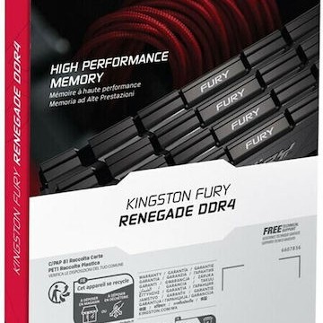 Kingston Fury Renegade DDR4 με Module 1x16GB και Ταχύτητα 4000 για Desktop