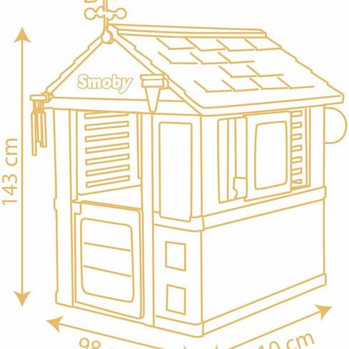 Smoby Παιδικό Σπιτάκι Κήπου 102.7x121.8x143.4εκ.