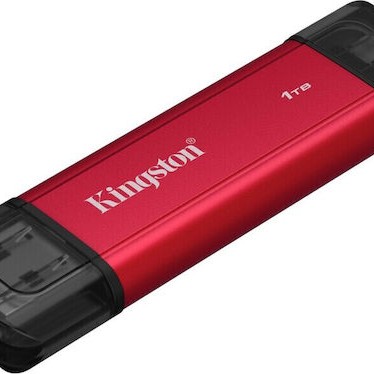 Kingston 1TB USB 3.2 SSD Stick με σύνδεση USB-C & USB-A Κόκκινο