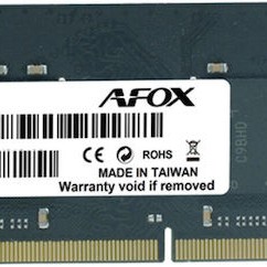 Afox DDR4 με Module 1x8GB και Ταχύτητα 2666 για Laptop
