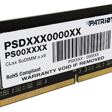 Patriot DDR4 με Module 1x8GB και Ταχύτητα 3200 για Laptop