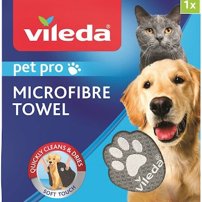 Vileda Πετσέτα Σκύλου Γκρι 65x65cm
