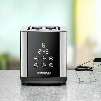 Rommelsbacher Φρυγανιέρα 2 Θέσεων 850W Μαύρη