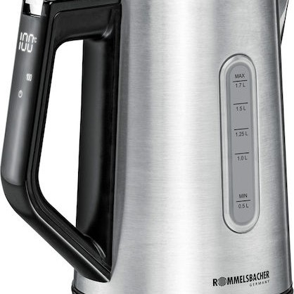 Rommelsbacher WK 3000 Βραστήρας 1.7lt 3000W Ασημί
