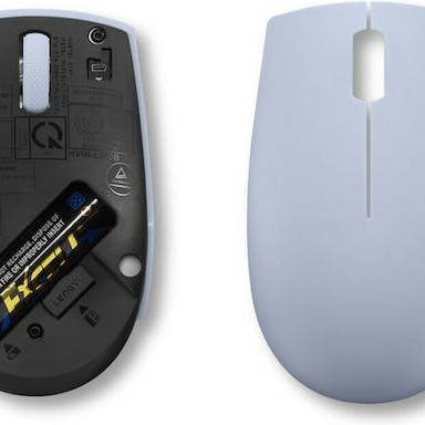 Lenovo 300 Wireless Compact Mouse Ασύρματο Mini Ποντίκι Frost Blue