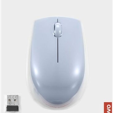 Lenovo 300 Wireless Compact Mouse Ασύρματο Mini Ποντίκι Frost Blue