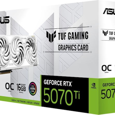 Asus GeForce RTX 5070 Ti 16GB GDDR7 Gaming OC White Κάρτα Γραφικών
