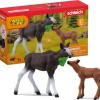 Schleich-S Παιχνίδι Μινιατούρα Wild Life Moose Family